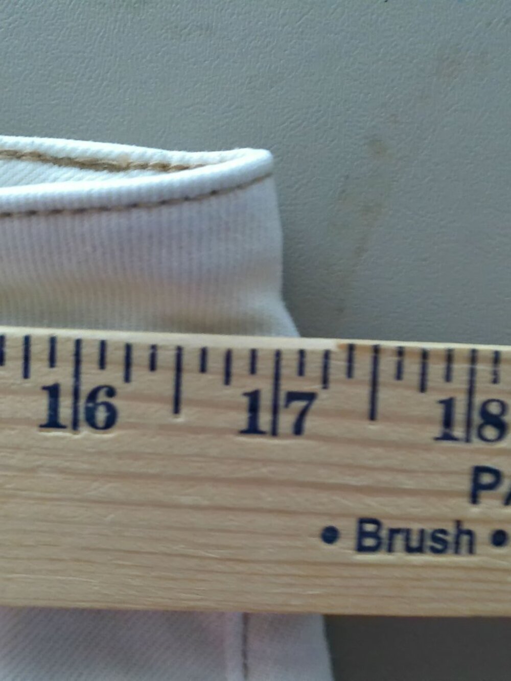 CHICO'S 5 Pocket Button Zip High Rise Straight Leg Crop Cream Pants NWOT M - Picture 8 of 10